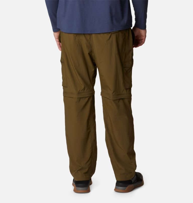 Men's Columbia Silver Ridge Convertible Pants Olive | Plus Size CA-X634A